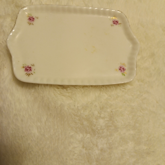 Floral Rectangular Ceramic Tray - Picture 1 of 3